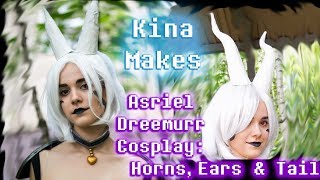 Kina Makes Asriel Dreemurr Cosplay Horns Ears amp Tail [upl. by Nire]