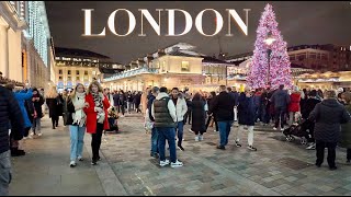 London Covent Garden Sunday Walk  Christmas 2023 [upl. by Nosral]