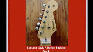 Santana Style Backing Track in A Dorian [upl. by Nossyla126]