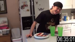 Matt Stonie Matt Stonie vs 120 Bagel Bites Challenge [upl. by Akcire]