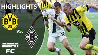 Borussia Dortmund vs Borussia Mgladbach  Bundesliga highlights  ESPN FC [upl. by Goulette]