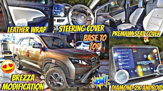 2024 BREZZA Modfication Base to top🔥 Maruti Genuine Accessories at 90 Discount 😍 Brezza Modified 💥 [upl. by Stevenson]