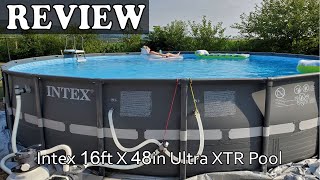 Intex 16ft X 48in Ultra XTR Pool  Setup amp Review [upl. by Bartholomeo]