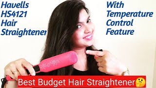 Havells HS4121 Hair Straightener Review I Best Budget Hair Straightener 2021 [upl. by Huberman]