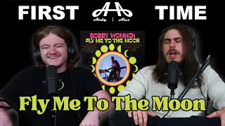 Fly Me To The Moon Bobby Womack  Andy amp Alex FIRST TIME REACTION [upl. by Goldenberg]