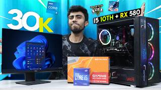 30000 Rs Super Intel i5 Gaming PC Build🔥 With GPU Complete Guide🪛 Gaming Test 10th Gen 8GB GPU [upl. by Eittak]