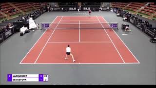 Elsa Jacquemot 🇫🇷❤️ vs Anastasija Sevastova 🇱🇻 Live WTA Tennis Coverage Limoges QF [upl. by Bilbe8]