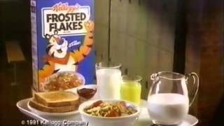 Scott Wolf Kelloggs Frosted Flakes Commercial 1991 [upl. by Hsirap]