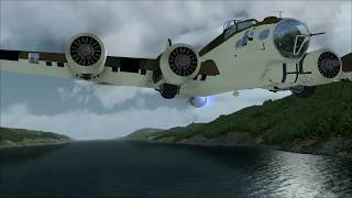 Taking an RAF Coastal Command B17G from EGPE Inverness down through Loch Ness [upl. by Annayi]