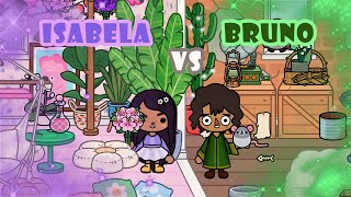 Sfida di arredamento su Toca Life World  🌺 Isabela VS bruno 🐭 [upl. by Baniaz]