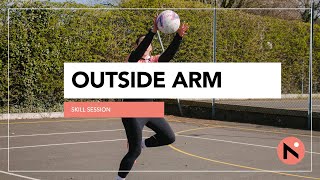 NETBALL SESSION  OUTSIDE ARM INTERCEPTION  SKILL PRACTICE [upl. by Haronid]