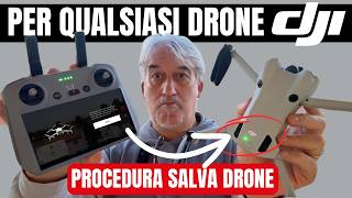 VALE PER TUTTI i DRONI DJI Lo POSSIEDI DEVI VEDERE QUESTO VIDEO La PROCEDURA SALVA FLYWAY [upl. by Euton323]