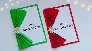 Einzigartige DIY Weihnachtskarten basteln mit Papier 🤩 Geschenk basteln Basteln für Weihnachten [upl. by Medlin]