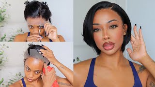 PREEverythingGrown amp Sexy Pixie Cut BobBeginner Friendly no Baby Hair Needed ft MyFirstWig [upl. by Wieren]