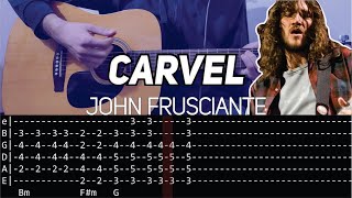 John Frusciante  Carvel Guitar lesson with TAB [upl. by Cirenoj]