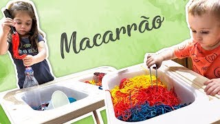 MACARRÃO COLORIDO  ATIVIDADE SENSORIAL  FLAVIA CALINA [upl. by Aioj962]