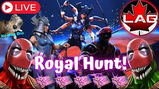 Spirals Royal Hunt Begins Exclusive Rare HENCHPOOL Champions Banquet Tickets Both Accounts MCOC [upl. by Brandea]