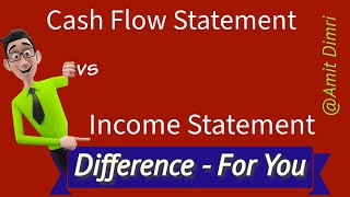 Difference between Cash Flow Statement and Income Statement soldu ignou amitdimri [upl. by Orapma234]