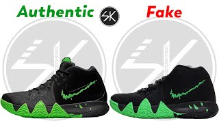 KYRIE 4 Halloween REAL VS FAKE [upl. by Jaquiss]