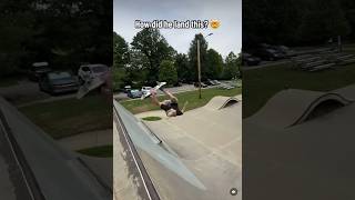 Skateboarder lands nasty trick 🛹 [upl. by Rodenhouse123]