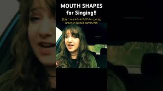 Mouth Shapes for Singing with Beautiful Tone  Singing Vowels short shorts singing howtosing [upl. by Okiruy]