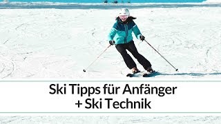 Skitechnik und Skifahren Tipps für Anfänger  Carving  Ski Position  Klara Fuchs [upl. by Patience]