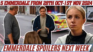 5 Emmerdale spoilers next week from 28th October  1st November 2024 Danger for Billy [upl. by Amehr51]