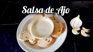 Salsa de Ajo  Receta Súper Fácil [upl. by Norbel590]