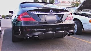 Straight Pipe Mercedes CLS55 AMG Burnout [upl. by Natascha]