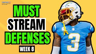 5 Must Start Defenses for 2024 Fantasy Football Week 8 [upl. by Amrita]