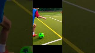 1 v 1 football coaching ⚽️ football coaching coach dribbling skills score goals [upl. by Niledam439]