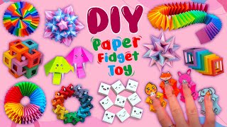 12 DIY Magic Paper Fidget Toy Crafts  Viral TikTok Fidget Videos  How to Make Funny Paper Toys [upl. by Poyssick469]