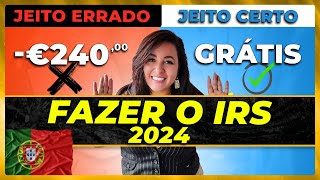 COMO FAZER IRS 2024 EM PORTUGAL PASSO A PASSO [upl. by Calabrese]