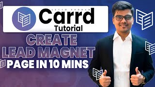 How To Design a Lead Magnet Page in 10 mins  Carrd Tutorial For Beginners 2025 [upl. by Eckmann915]