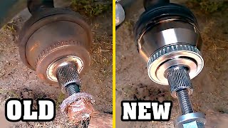 How to Replace an Outer CV Joint without Removing Suspension Arms [upl. by Mandel322]