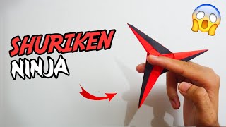 Tutorial Cara Membuat Shuriken dari Kertas  Origami Ninja Star [upl. by Revell]