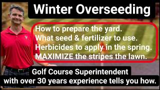 OVERSEEDING Warm Season Grasses for winter color [upl. by Cordell]