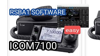 ICOM IC7100  EASY RSBA1 SET UP  COOUR SCREEN REMOTE SOFTWARE [upl. by Oigroeg]