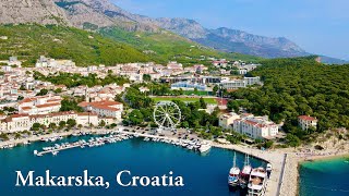 Makarska Croatia  beautiful drone view 4K [upl. by Collayer]