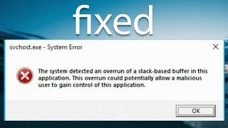 Fix The System Detected Overrun of a Stackbased Buffer on Windows 1011 [upl. by Olympias]