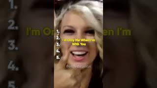 Rank these 5 Taylor Swift songs without knowing whats next Debut Edition taylorswift shorts [upl. by Fabri]