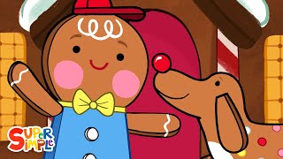 Gingerbread House  Kids Songs  Super Simple Songs [upl. by Dnomzed]