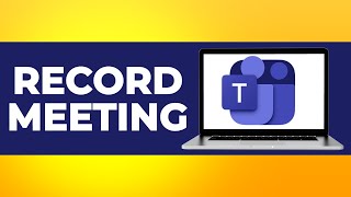 How to Record Microsoft Teams Meeting in Laptop with Audio Step by Step [upl. by Sonstrom]