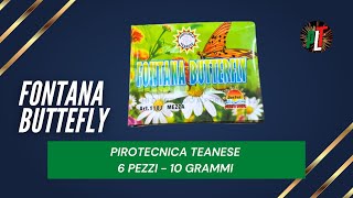 Test Fontana BUTTERFLY 6 pz di PIROTECNICA TEANESE  2024 [upl. by Boccaj]