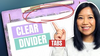 How to Make Clear Planner Divider Tabs  From Laminating Sheets [upl. by Verne]