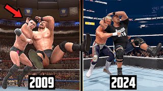 WWE 2K24 Vs WWE Legends of Wrestlemania Epic Finishers Comparison [upl. by Leonerd]