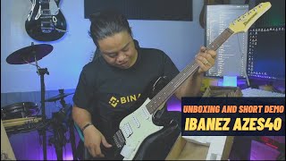 Ibanez AZES40 Unboxing and Short demo [upl. by Daniala701]