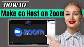 How to make someone a co host on zoom 2024  co host option in zoom [upl. by Nollaf]