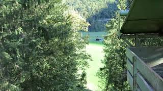 Luftseilbahn Mettlen  Flühmattli Talfahrt 2020  cable car Switzerland [upl. by Nas]