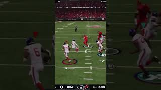 Amazing 100yrd pick 6 online div rd football madden24 [upl. by Candi]